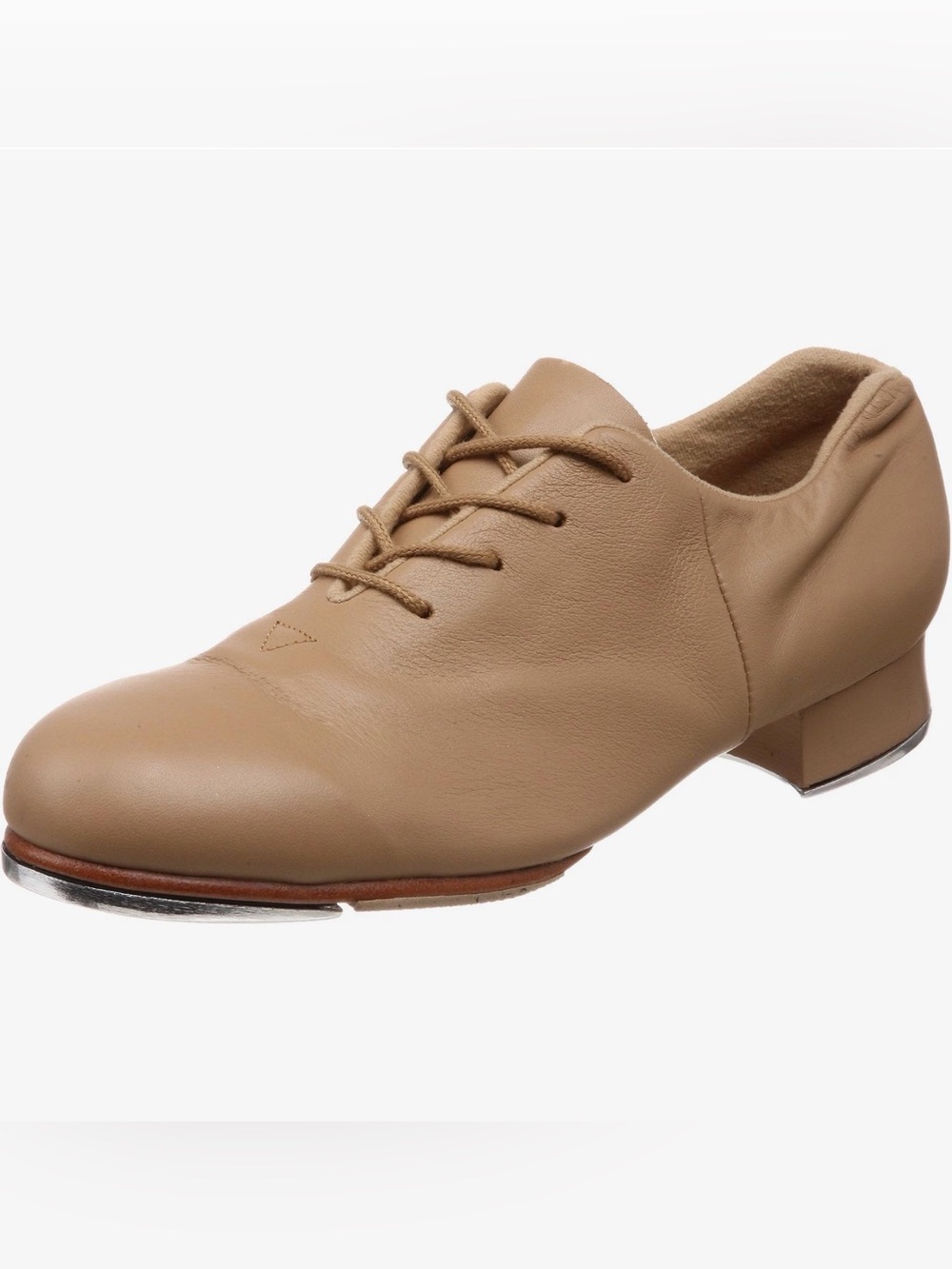Bloch Girls Tan Leather tap shoes with split sole